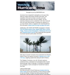 themed newsletters USA Today